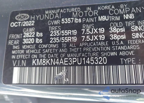 2023 Hyundai Ioniq 5 Sel z USA, uszkodzony, nr VIN KM8KN4AE3PU145320